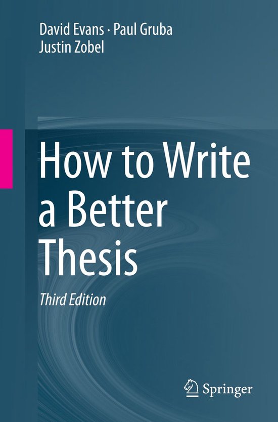 How to Write a Better Thesis - cover