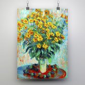 Poster Fleurs de topinambour - Claude Monet - 50x70cm