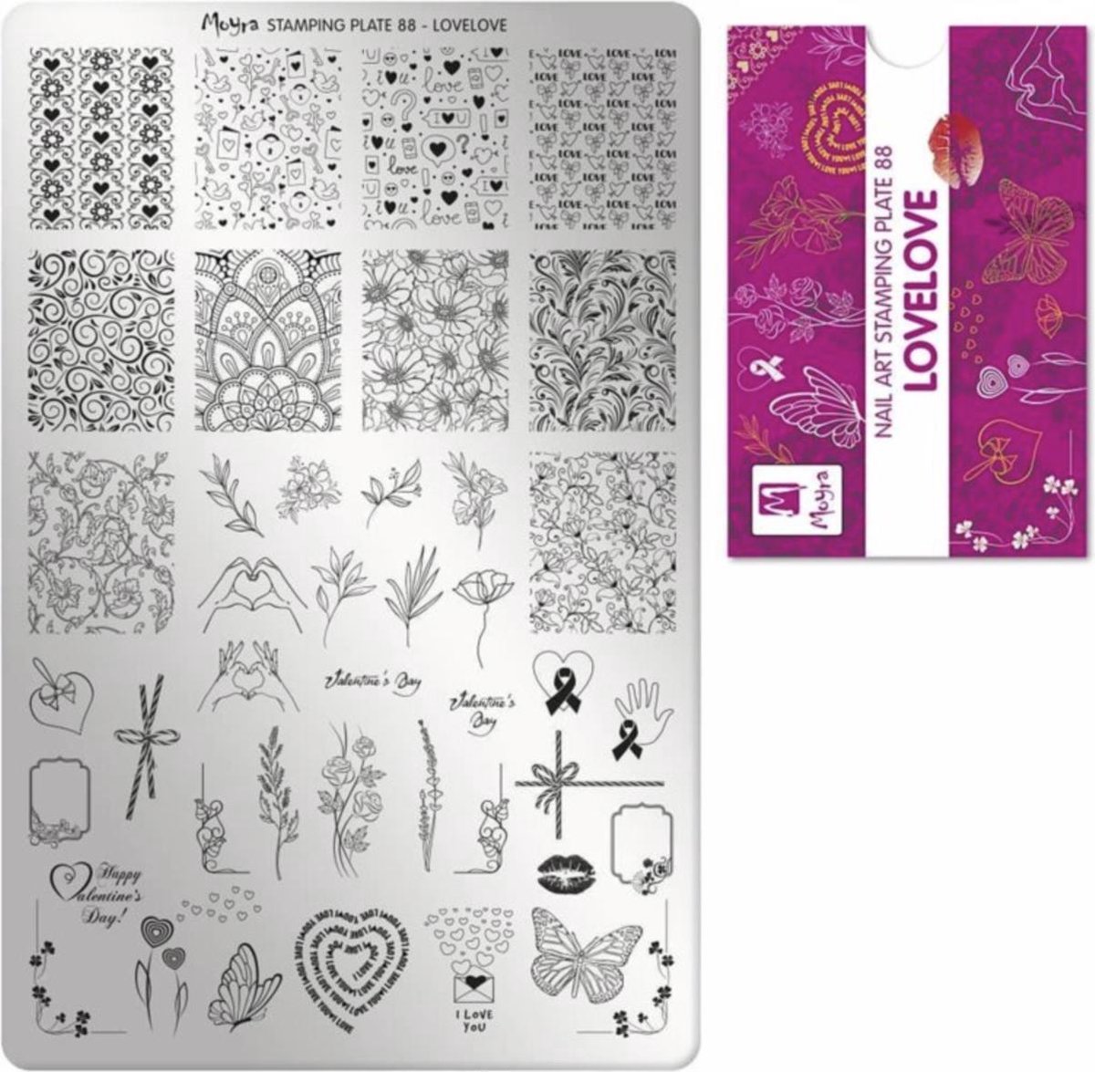 Goedkoopste Moyra Nail Art Stamping Plate 88 - LoveLove