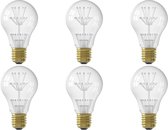 CALEX - LED Lamp 6 Pack - Pearl A60 - E27 Fitting - 1W - Warm Wit 2100K - Transparant Helder - BES LED
