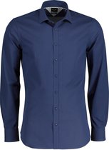 City Line By Nils Overhemd - Body Fit - Blauw - XL