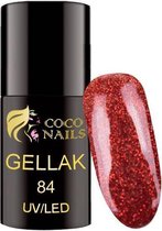 Gellak Glitter Rood 5 ml (nr. 84)