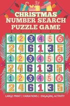 Christmas Number Search Puzzle Game - Engaging activity - Large print