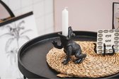 Housevitamin Kandelaar - Zwarte Kikker kaarsenhouder