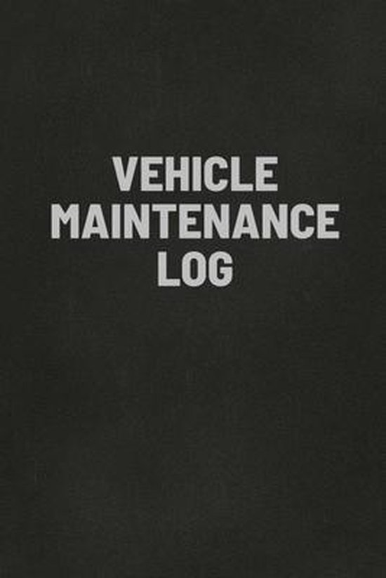 Vehicle Maintenance Log Book - cover