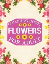 flowers coloring book For adult