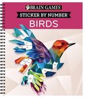 Brain Games - Sticker by Number- Brain Games - Sticker by Number: Birds (28 Images to Sticker)
