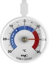 TFA Dostmann analoge koelthermometer, klein, handig, voor de controle van koel- en vrieskast