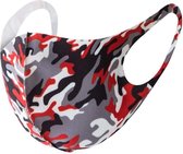 Mondkapje Wasbaar Mondmasker Camuflage rood Mondkapjes Niet-medisch - 1 stuks