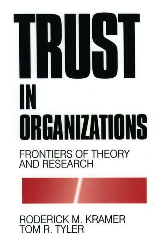Trust in Organizations - cover
