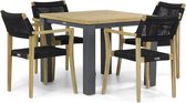 Lifestyle Dallas/Veneto 90 cm dining tuinset 5-delig