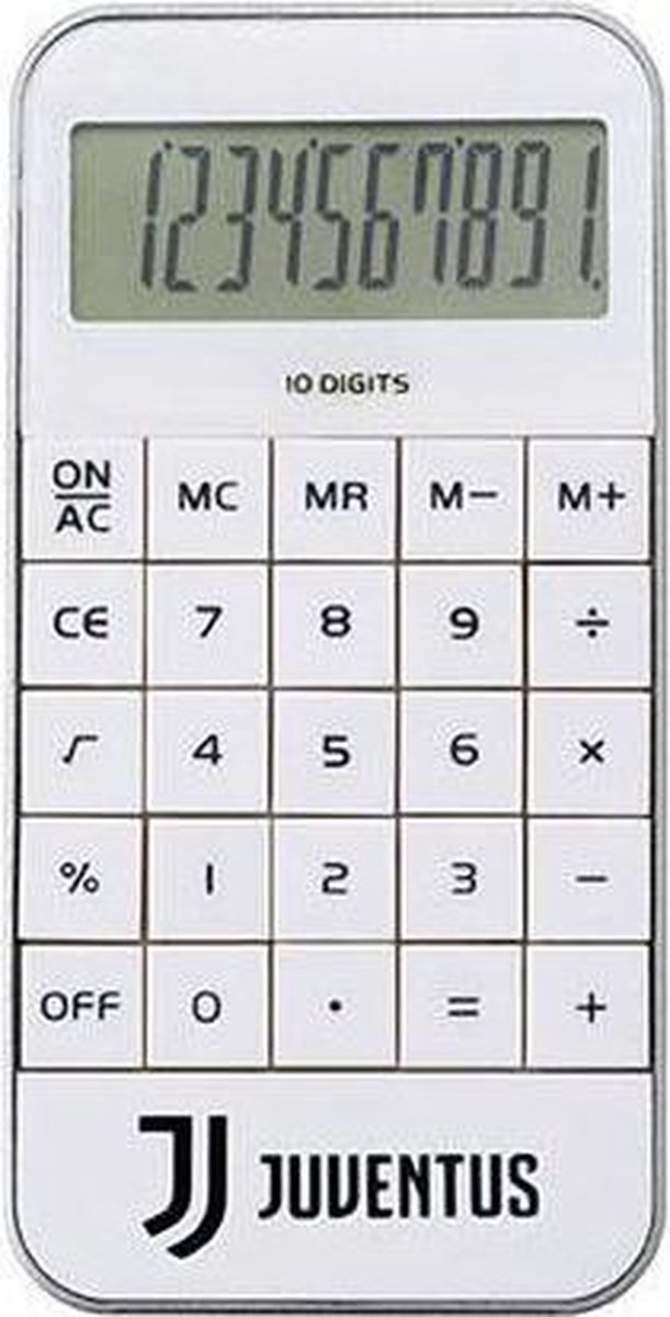 Juventus rekenmachine 10-cijferig display