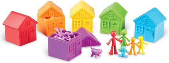 Afbeelding van het spel Familie Figuren: Sorteerset met huisjes