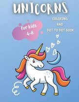 Unicorns Coloring and Dot To Dot Book