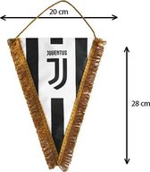 Fanion Juventus - 28 x 20 cm - Wit/ Zwart