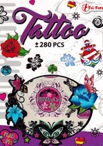 Plaktattoos voor Kinderen - Paars - 280 Delig - Tattoo