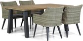 Garden Collections Milton/Glasgow 180 cm dining tuinset 5-delig