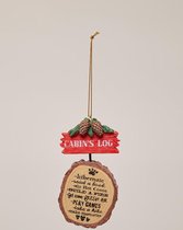 Kurt S. Adler Cabin's Log Kersthanger