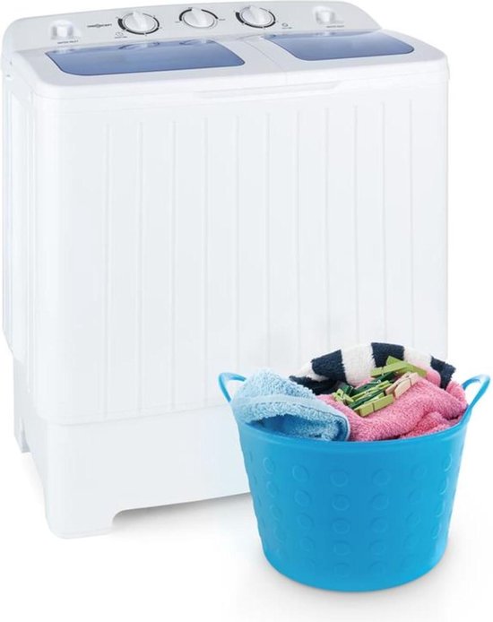 Wasmachine: oneConcept Ecowash Wasmachine - Twee instelbare programma's voor gevoelig en normaal textiel - Wastimer & Centrifugekamer - Wit, van het merk OneConcept