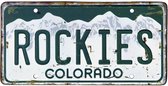 Signs-USA - Souvenir kentekenplaat nummerbord Amerika - verweerd - 30,5 x 15,3 cm - Rockies - Colorado