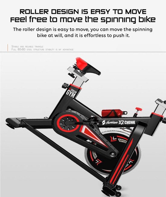 hurricane x2 chunk exercise spin bike