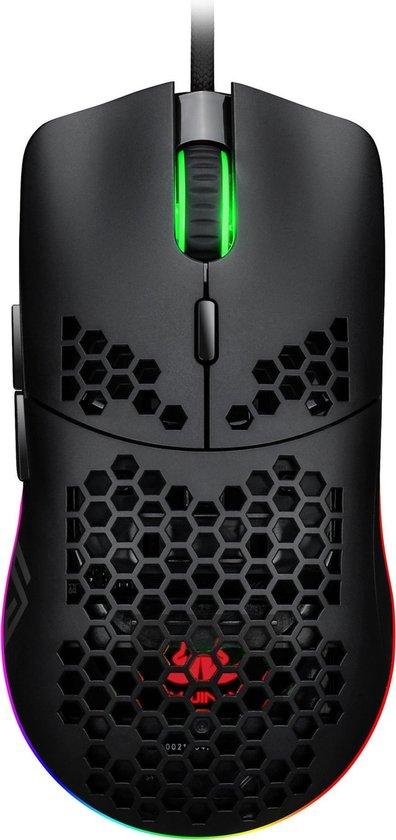 Sumvision RaiJinX Pro Gaming Muis - RGB LED - 12400 dpi -Game muis
