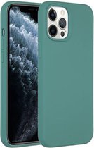 Iphone 12 Pro Max hoesje Groen - Siliconen hoesje- Groen  Cover TPU