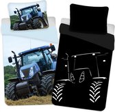 Dekbedovertrek Tractor Glow in the Dark 140 x 200 cm kussenloop 70 x 90 cm