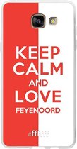 Samsung Galaxy A5 (2016) Hoesje Transparant TPU Case - Feyenoord - Keep calm