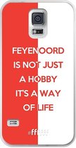 6F hoesje - geschikt voor Samsung Galaxy S5 -  Transparant TPU Case - Feyenoord - Way of life #ffffff