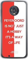 6F hoesje - geschikt voor Motorola Moto G6 -  Transparant TPU Case - Feyenoord - Way of life #ffffff