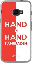 Samsung Galaxy Xcover 4 Hoesje Transparant TPU Case - Feyenoord - Hand in hand, kameraden