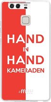 6F hoesje - geschikt voor Huawei P9 -  Transparant TPU Case - Feyenoord - Hand in hand, kameraden #ffffff