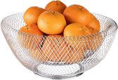 APS-Germany® Fruitschaal - Fruitmand Metaal - Schaal voor Fruit, Groente, Snacks en Brood - RVS - 31 x 31 x 14 cm