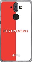 6F hoesje - geschikt voor Nokia 8 Sirocco -  Transparant TPU Case - Feyenoord - met opdruk #ffffff