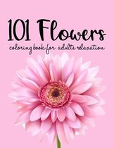 101 Flowers Coloring Book