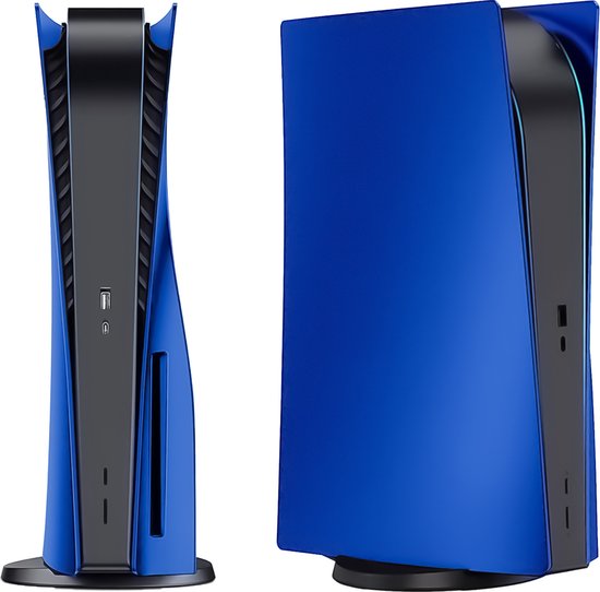 Magnico ® PS5 Faceplates - NIET geschikt voor het PS5 Slim Model - Disc Edition - Disc Editie - Playstation 5 - Blauw - Cover - Skin - Faceplate - Mat blauw - Blue - Disk versie - version - verjaardagscadeau - cadeau