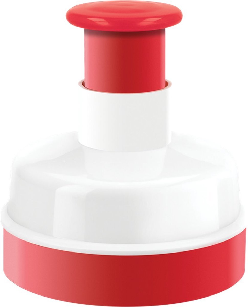 Metaltex - Kitchen Helpers - Hamburgerpers - Hamburgermaker - 11 cm - Rood Wit