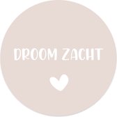 Label2X - Schilderij - Kids Droom Zacht - Multicolor - 40 X 40 Cm