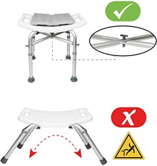 Badkruk Badkamer kruk Badkamerkruk Wit bol