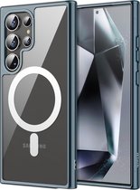 Geschikt voor Samsung Galaxy S24 Ultra 5G - Magnetische - Schokbestendig - Geschikt voor Mag Hoesje - Blauw