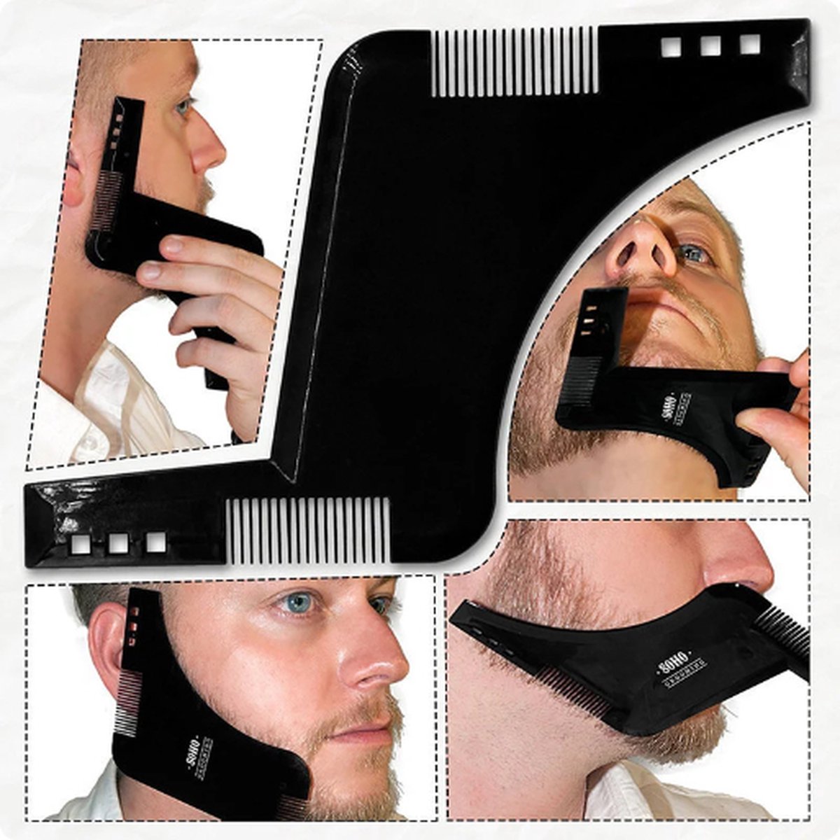 Baard Kam Baard Trimmer Baard Styler Plastic Zwart