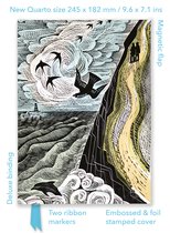 Flame Tree Quarto Notebook- Angela Harding: Cornish Path (Foiled Quarto Journal)