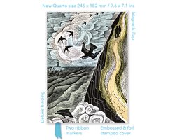 Flame Tree Quarto Notebook- Angela Harding: Cornish Path (Foiled Quarto Journal)