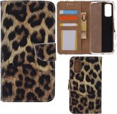 Portemonnee Book Case Hoesje Geschikt voor: Samsung Galaxy A52 4G & 5G / A52s- Zebra Print