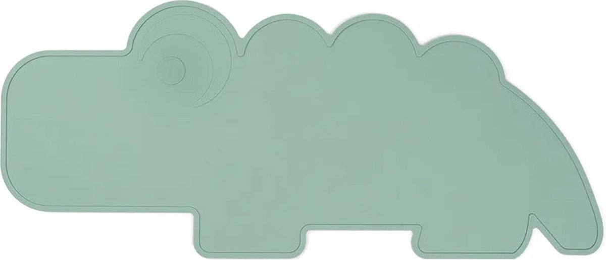 Done By Deer Silicone Placemat | Croco Green