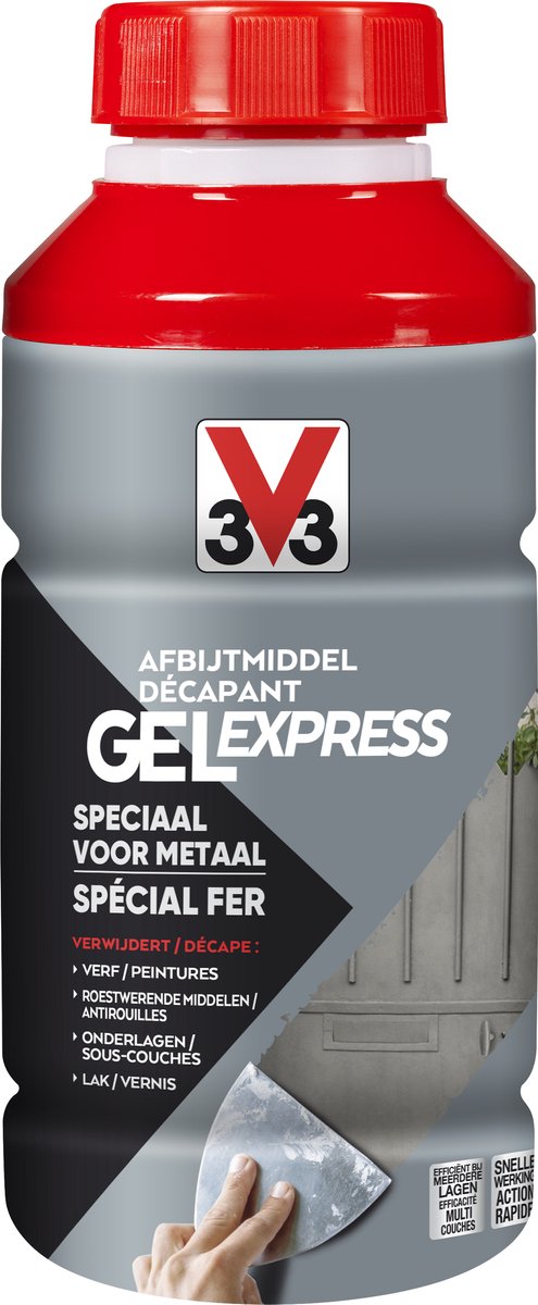 V33 Gel Express Metaal - 0,5 l - 3-4 m²/l