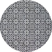 Vloerkleed vinyl rond | Grey Mosaic | 120 cm Rond | Onze materialen zijn PVC vrij en hygienisch