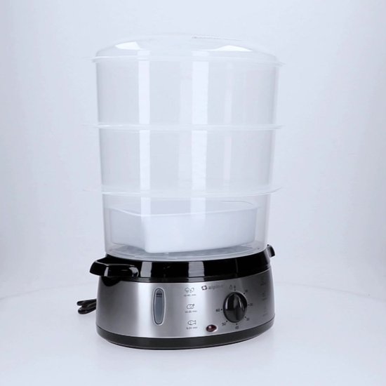 Alpina Stoomkoker 9L - Stomer 800W - Voedselstomer Met Timer En Warmhoudfunctie Groente Stomer Met 3 Lagen Steamer Voor Groente Rijst Kip Fruit Vis En Eieren Rvs Alpina Stoomkoker 9L - Stomer 800W - Voedselstomer Met Timer En Warmhoudfunctie Groente Stomer Met 3 Lagen Steamer Voor Groente Rijst Kip Fruit Vis En Eieren Rvs