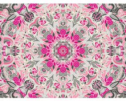 Vloerkleed vinyl |Pinky brain, roze bloem | 170x240 cm | Vloerkleed vinyl | Pinky brain combineert stijl en duurzaamheid. PVC-vrij, hygiënisch en comfortabel, perfect voor elk modern interieur. Een slimme keuze voor gezinnen!
